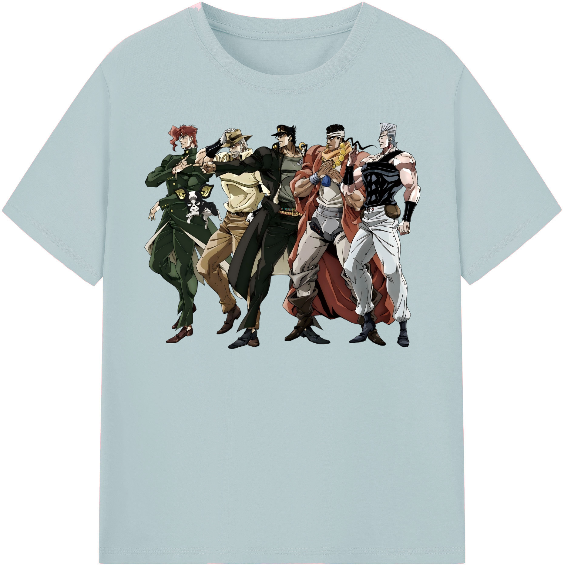 （画像用） ジョジョの奇妙な冒険 JoJo's Bizarre Adventure 綿100％半袖Tシャツ（フロントプリント）